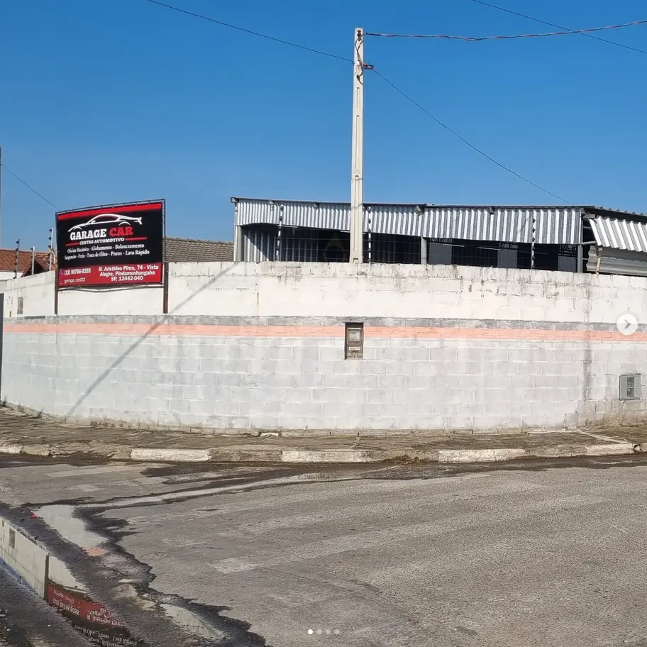 Antes da pintura externa de galpão comercial no Vale do Paraíba